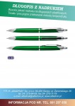 Długopis DELUXE zielony z nadrukiem 100szt